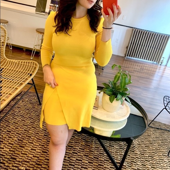 A.L.C. Yellow Hadley Dress M - Picture 10 of 15